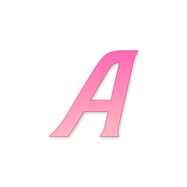 Letra A Barbie Classic para imprimir en PDF