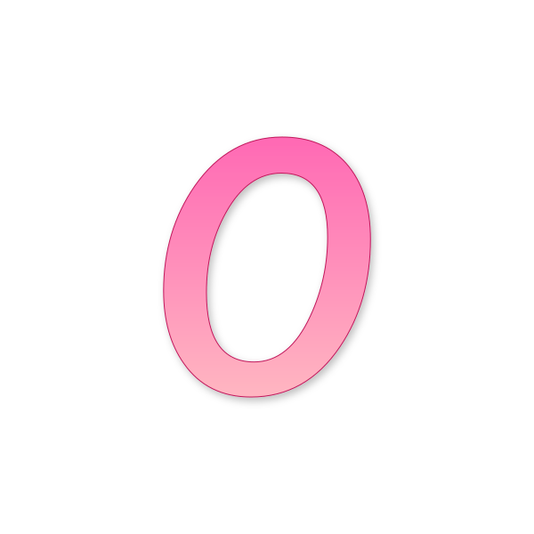 Letra O Barbie Classic para imprimir en PDF