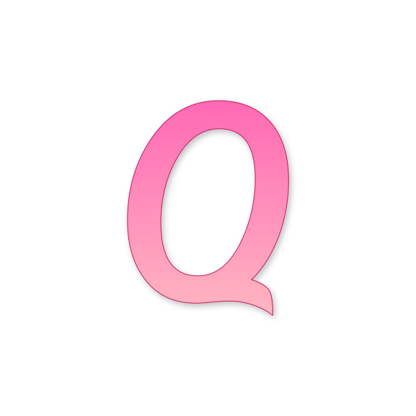 Letra Q Barbie Classic para imprimir en PDF