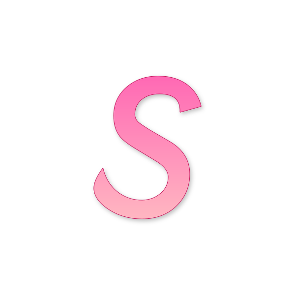 Letra S Barbie Classic para imprimir en PDF