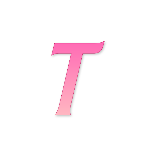 Letra T Barbie Classic para imprimir en PDF