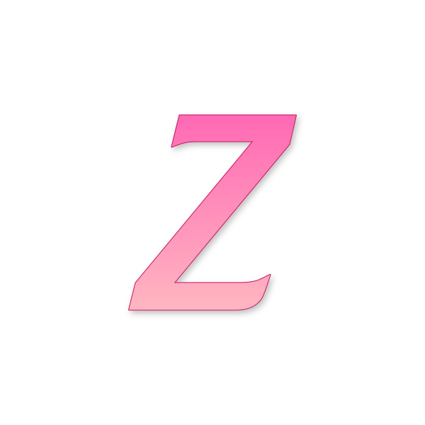 Letra Z Barbie Classic para imprimir en PDF