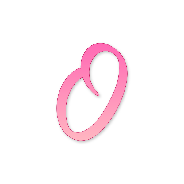 Letra O Barbie Modern para imprimir en PDF