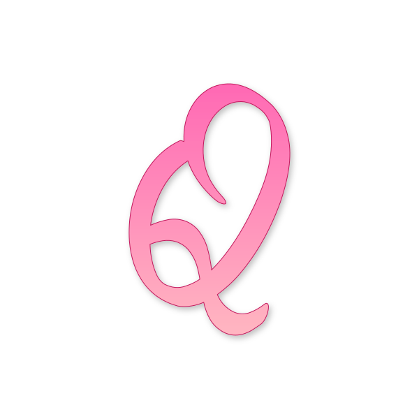 Letra Q Barbie Modern para imprimir en PDF