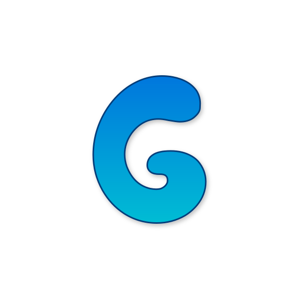 Letra G de Bluey para imprimir en PDF