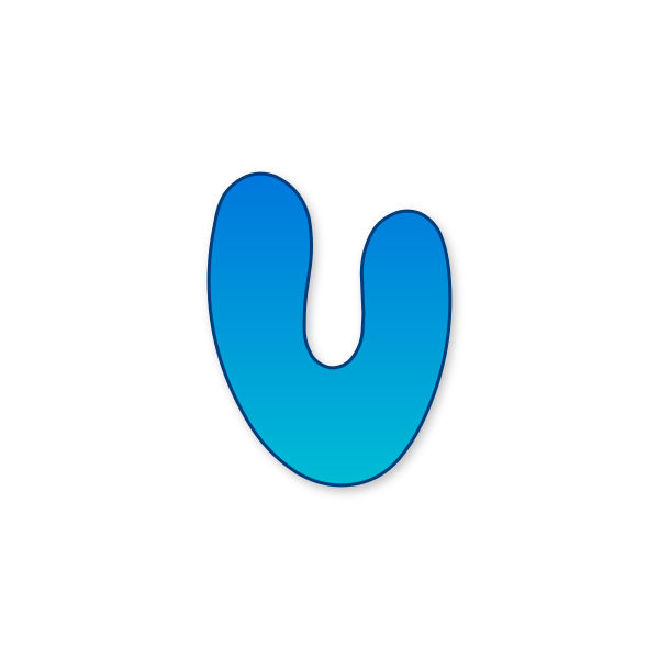 Letra U de Bluey para imprimir en PDF