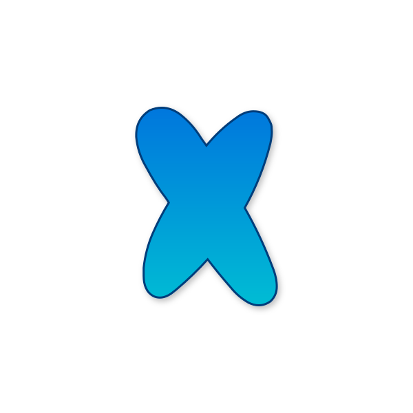 Letra X de Bluey para imprimir en PDF