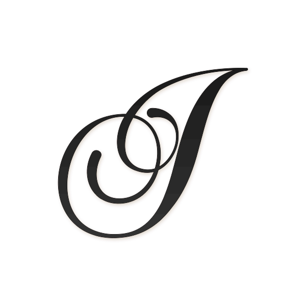 Letra I cursiva elegante para imprimir gratis en PDF