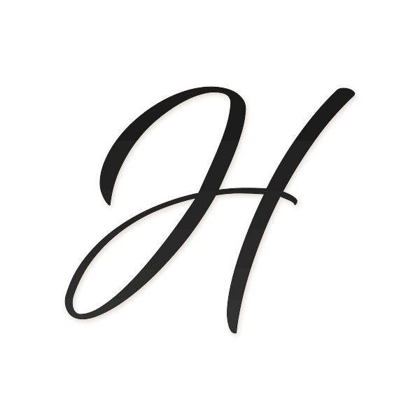 Letra H cursiva estilo invitación para imprimir gratis en PDF