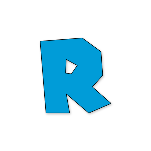 Letra R Mario Pixel para imprimir en PDF