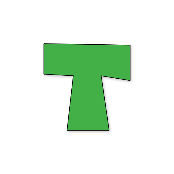 Letra T Mario Pixel para imprimir en PDF