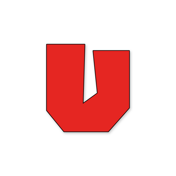 Letra U Mario Pixel para imprimir en PDF