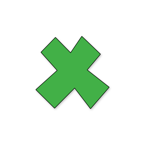 Letra X Mario Pixel para imprimir en PDF