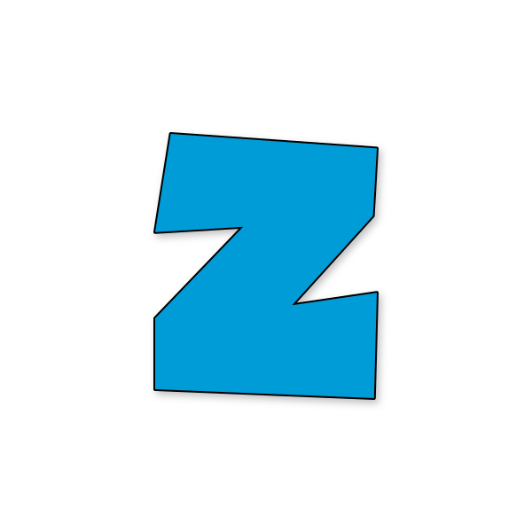 Letra Z Mario Pixel para imprimir en PDF