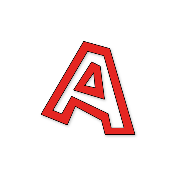 Letra A estilo Estilo Mario Bros