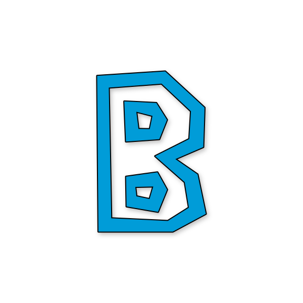 Letra B estilo Estilo Mario Bros