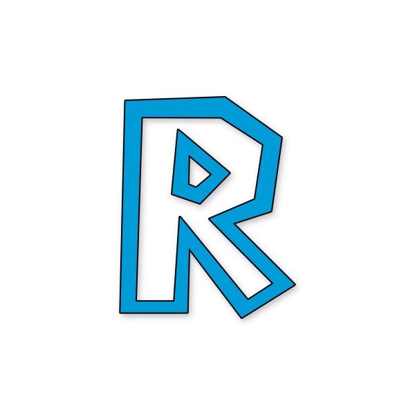 Letra R Mario Bros para imprimir en PDF