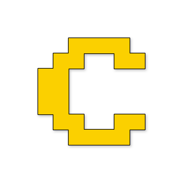 Letra C Mario NES para imprimir en PDF