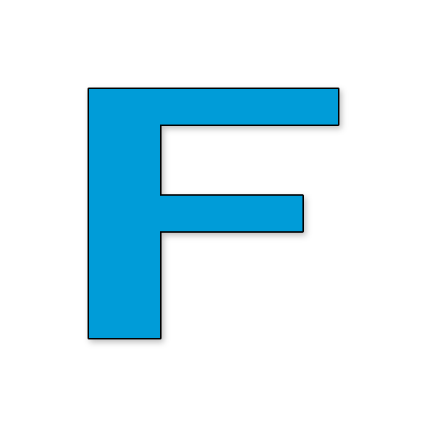 Letra F Mario NES para imprimir en PDF