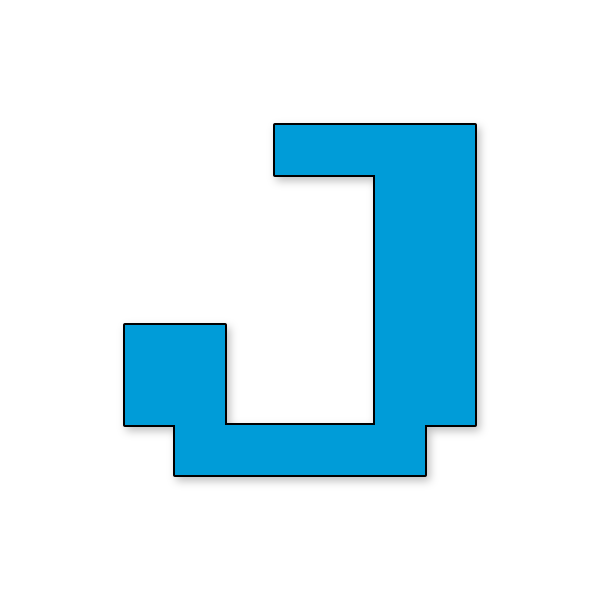 Letra J Mario NES para imprimir en PDF