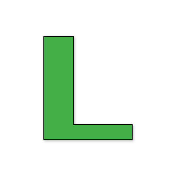 Letra L Mario NES para imprimir en PDF