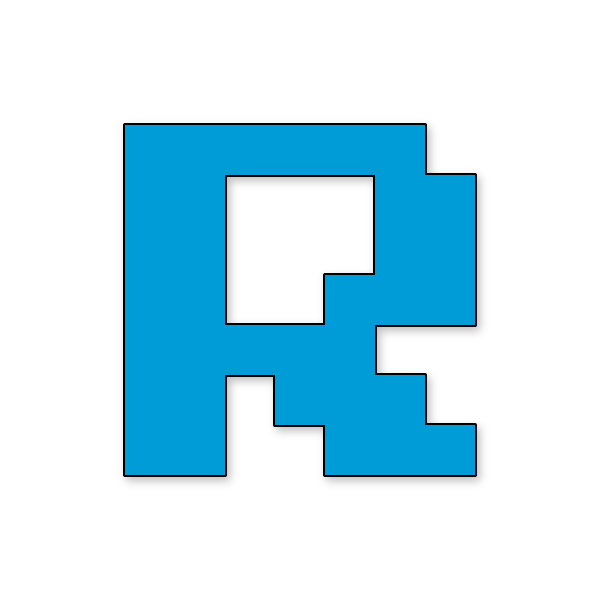 Letra R Mario NES para imprimir en PDF