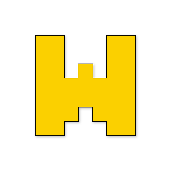 Letra W Mario NES para imprimir en PDF