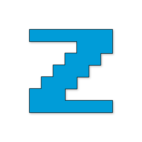 Letra Z Mario NES para imprimir en PDF