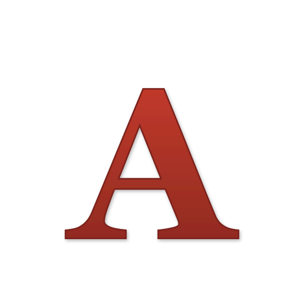 Letra A navideña para imprimir gratis en PDF