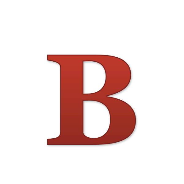 Letra B navideña para imprimir gratis en PDF