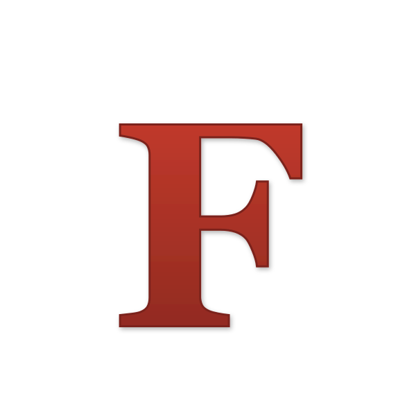 Letra F navideña para imprimir gratis en PDF