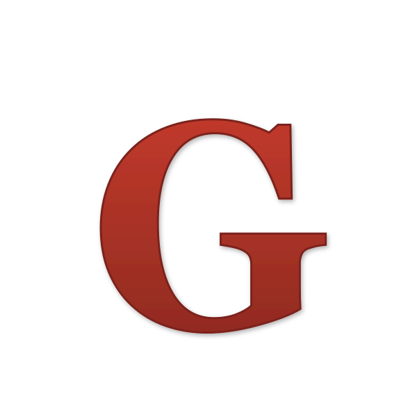 Letra G navideña para imprimir gratis en PDF