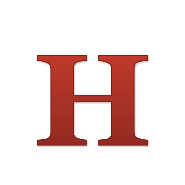 Letra H navideña para imprimir gratis en PDF