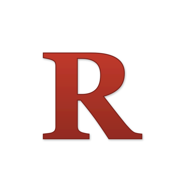 Letra R navideña para imprimir gratis en PDF