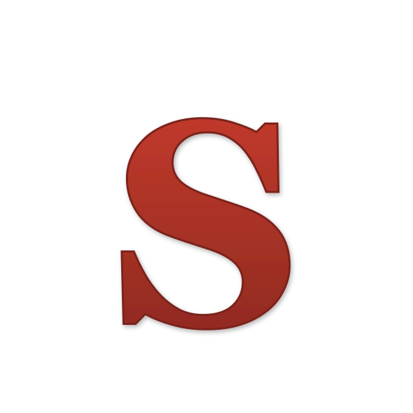 Letra S navideña para imprimir gratis en PDF