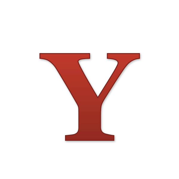 Letra Y navideña para imprimir gratis en PDF