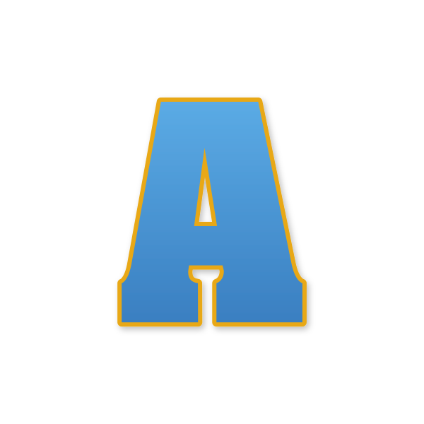 Letra A estilo Paw Patrol para imprimir gratis en PDF