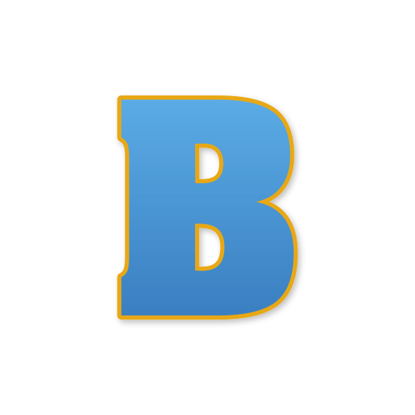 Letra B estilo Paw Patrol para imprimir gratis en PDF