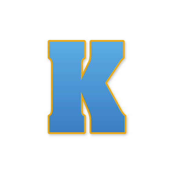 Letra K estilo Paw Patrol para imprimir gratis en PDF