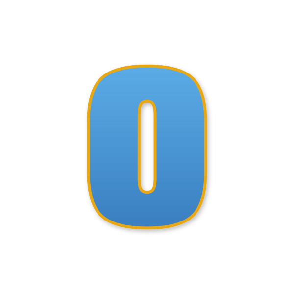 Letra O estilo Paw Patrol para imprimir gratis en PDF