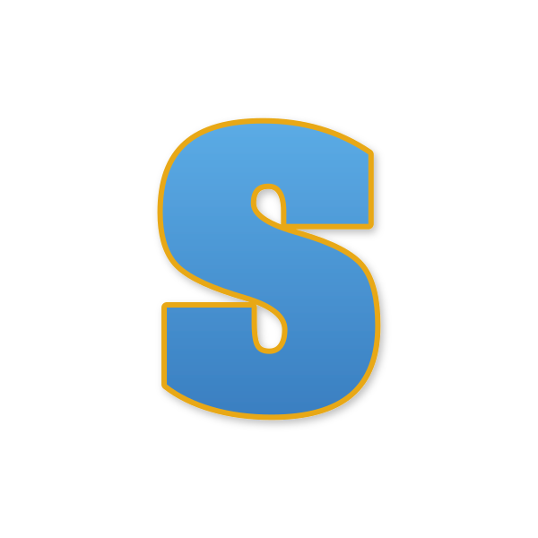 Letra S estilo Paw Patrol para imprimir gratis en PDF