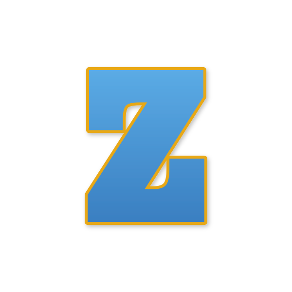 Letra Z estilo Paw Patrol para imprimir gratis en PDF