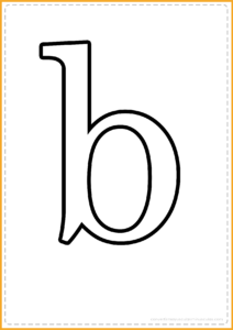 letra b minusculas para imprimir