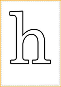 letra h minusculas para imprimir